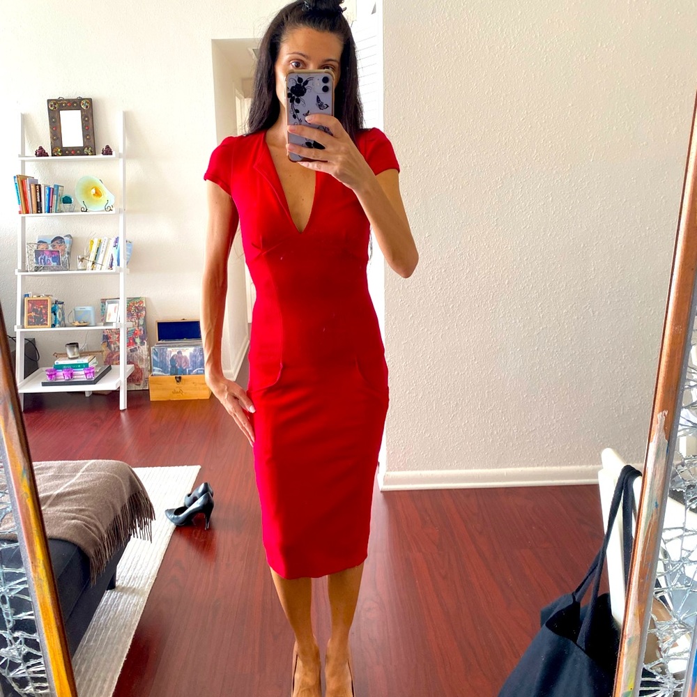 Work to cocktails red dress